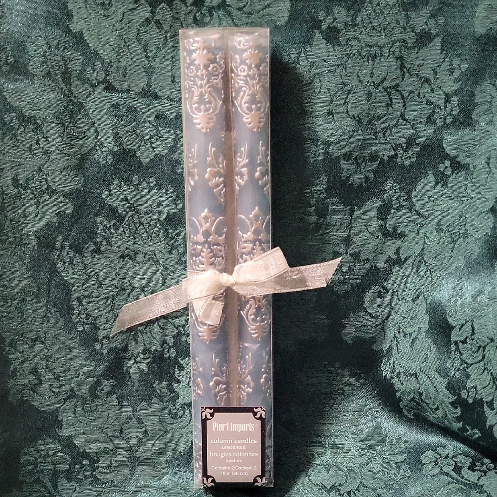 Pier 1 Column Candles, Unscented, NIP